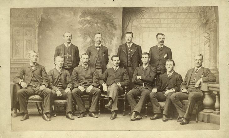 Baseball history photo: Boston Baseball Team, 1885. Click photo to return to previous page.