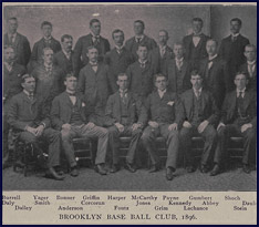 Brooklyn Base Ball Club, 1896. Click to enlarge.