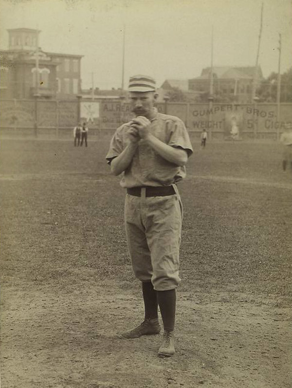 Baseball history photo: On-field photo of Charlie Ferguson, pitcher, Philadelphia Phillies, circa 1887.  Click photo to return to previous page.