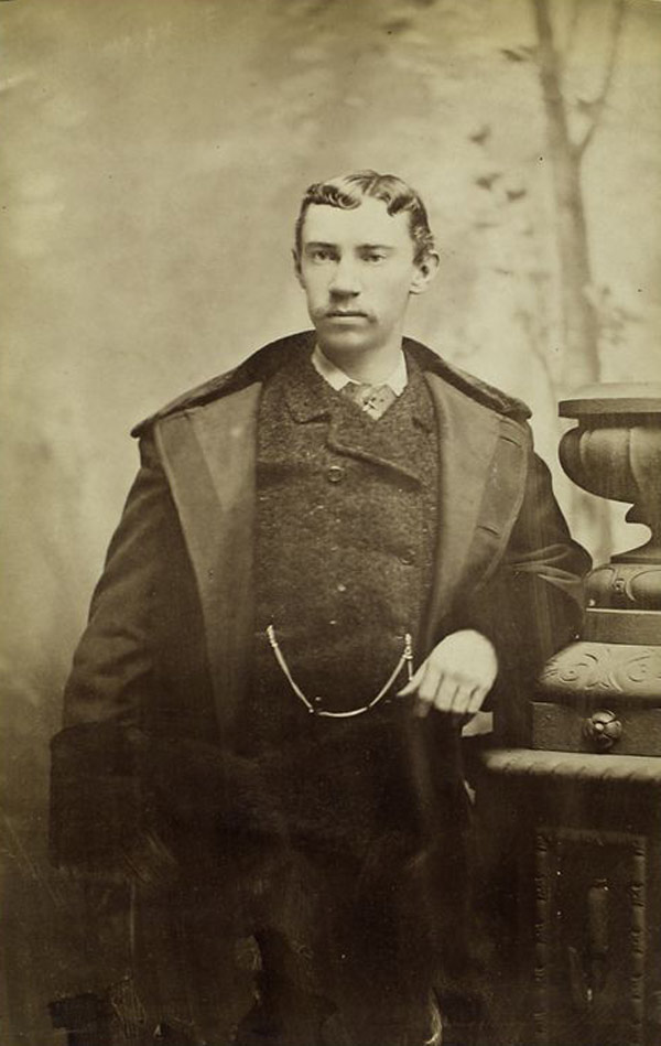 Baseball history photo: Portrait of Philadelphia Phillies pitcher, Charlie Ferguson, circa 1885.  Click photo to return to previous page.