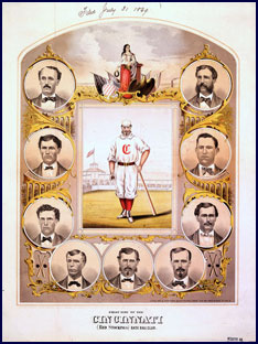 1869 Cincinnati Red Stockings.  Click to enlarge.