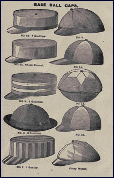 Base Ball Caps. Click to enlarge.