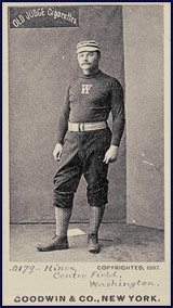 Paul Hines Baseball Card. Click to enlarge.