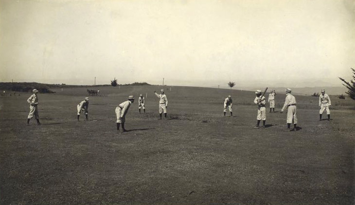 Baseball history photo: Town Ball. Click photo to return to previous page.