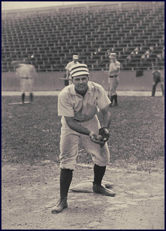 Unknown 19th century baseball player. Click to enlarge.