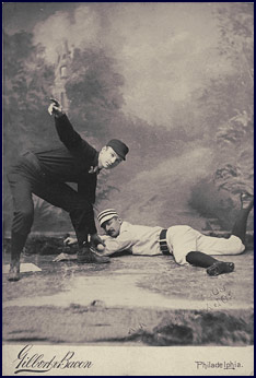 Unknown 19th century baseball players. Click to enlarge.