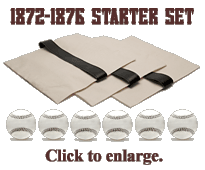 1872–1876 Vintage Baseball Starter Set. Click to enlarge.