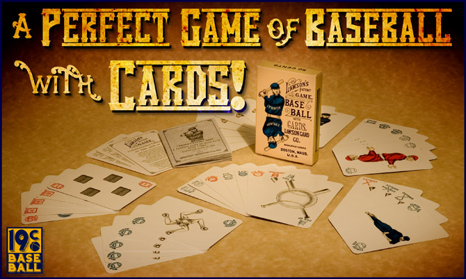 A perfect game of baseball with cards!