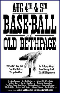 Old Bethpage Base-Ball Poster.. Click to enlarge.