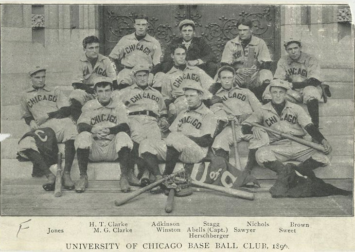 Baseball History: 19th Century Baseball: Image: University of Chicago Base  Ball Club, 1896